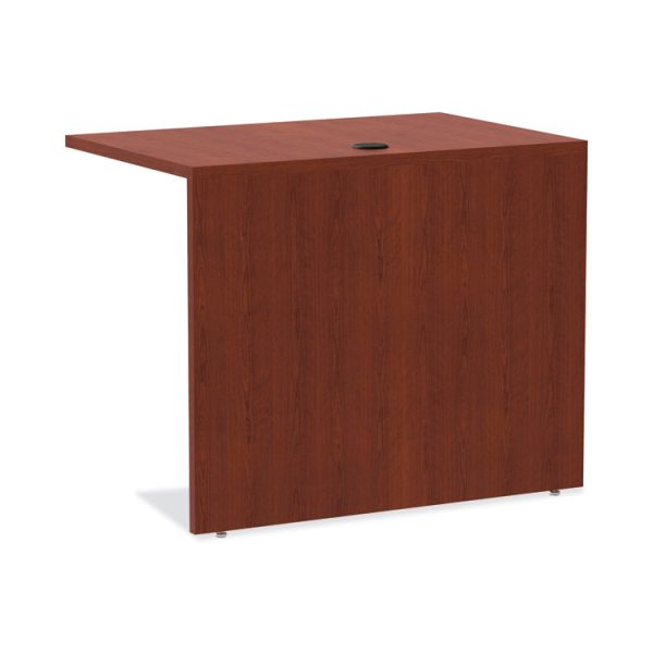 Alera Valencia Series Reversible Return/Bridge Shell, 35w x 23.63d x 29.5h, Medium Cherry - Image 5