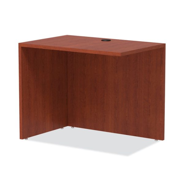 Alera Valencia Series Reversible Return/Bridge Shell, 35w x 23.63d x 29.5h, Medium Cherry - Image 6