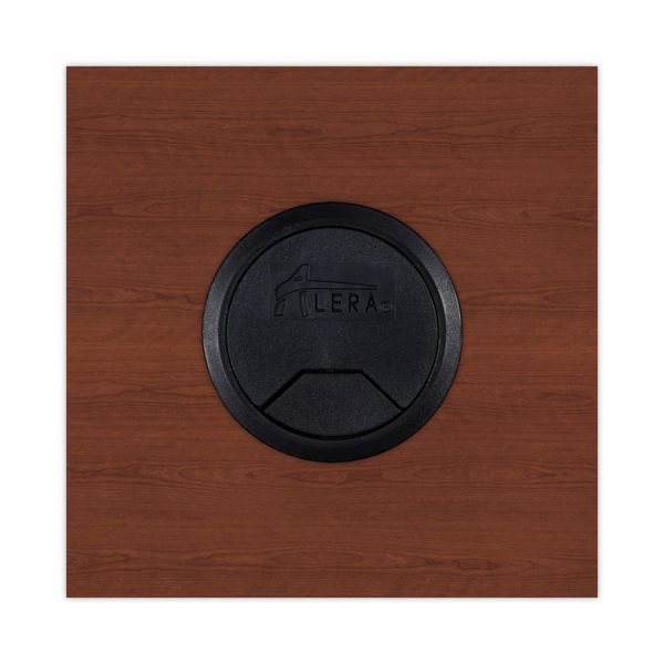 Alera Valencia Series Reversible Return/Bridge Shell, 35w x 23.63d x 29.5h, Medium Cherry - Image 8