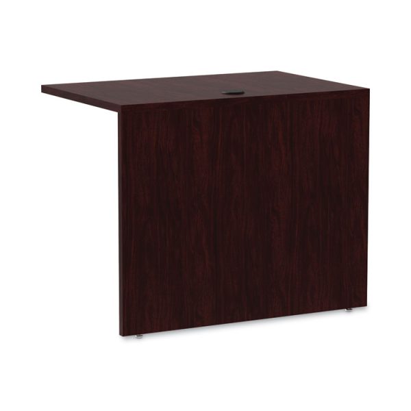 Alera Valencia Series Reversible Return/Bridge Shell, 35w x 23.63d x 29.5h, Mahogany - Image 5