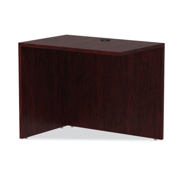 Alera Valencia Series Reversible Return/Bridge Shell, 35w x 23.63d x 29.5h, Mahogany - Image 6