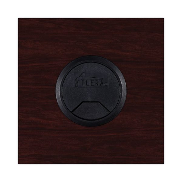 Alera Valencia Series Reversible Return/Bridge Shell, 35w x 23.63d x 29.5h, Mahogany - Image 8