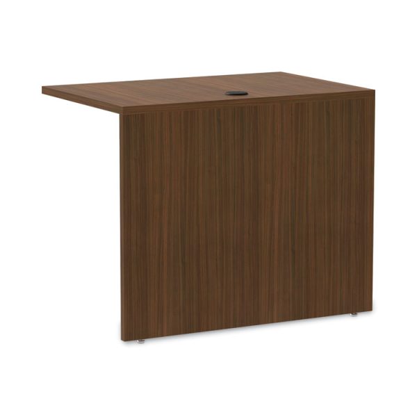 Alera Valencia Series Reversible Return/Bridge Shell, 35w x 23.63d x 29.5h, Modern Walnut - Image 5