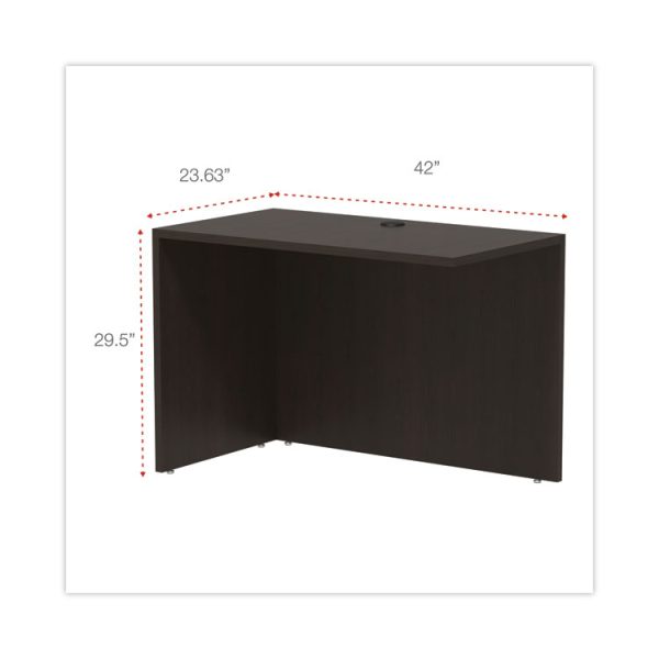 Alera Valencia Series Reversible Return/Bridge Shell, 42w x 23.63d x 29.5, Espresso - Image 2
