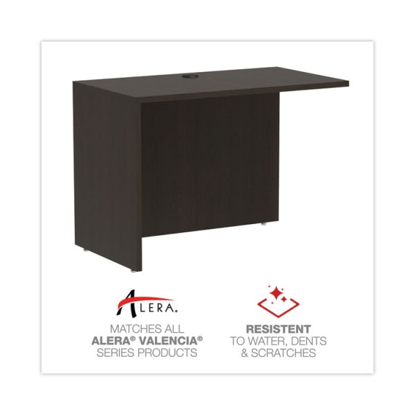Alera Valencia Series Reversible Return/Bridge Shell, 42w x 23.63d x 29.5, Espresso - Image 4