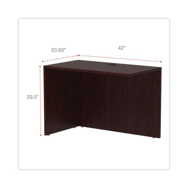 Alera Valencia Series Reversible Return/Bridge Shell, 42w x 23.63d x 29.5h. Mahogany - Image 2