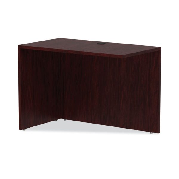 Alera Valencia Series Reversible Return/Bridge Shell, 42w x 23.63d x 29.5h. Mahogany - Image 6