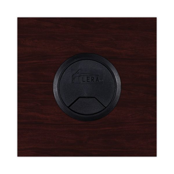 Alera Valencia Series Reversible Return/Bridge Shell, 42w x 23.63d x 29.5h. Mahogany - Image 8