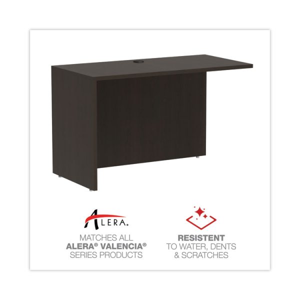 Alera Valencia Series Reversible Return/Bridge Shell, 47.25w x 23.63d x 29.5h, Espresso - Image 4