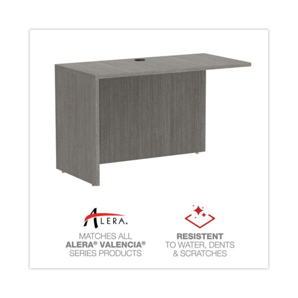 Alera Valencia Series Reversible Return/Bridge Shell, 47.25w x 23.63d x 29.5h, Gray - Image 4