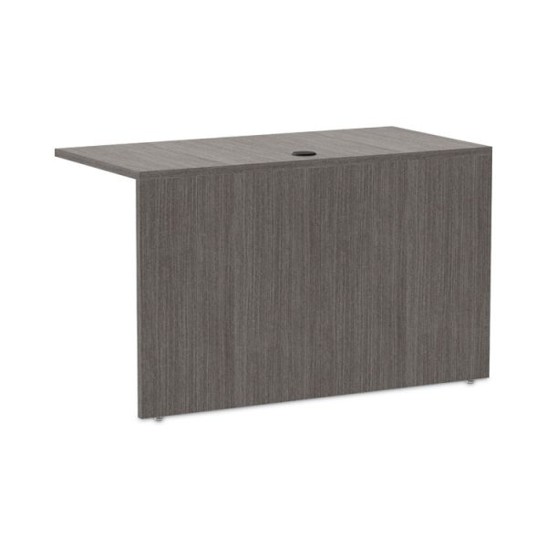 Alera Valencia Series Reversible Return/Bridge Shell, 47.25w x 23.63d x 29.5h, Gray - Image 5