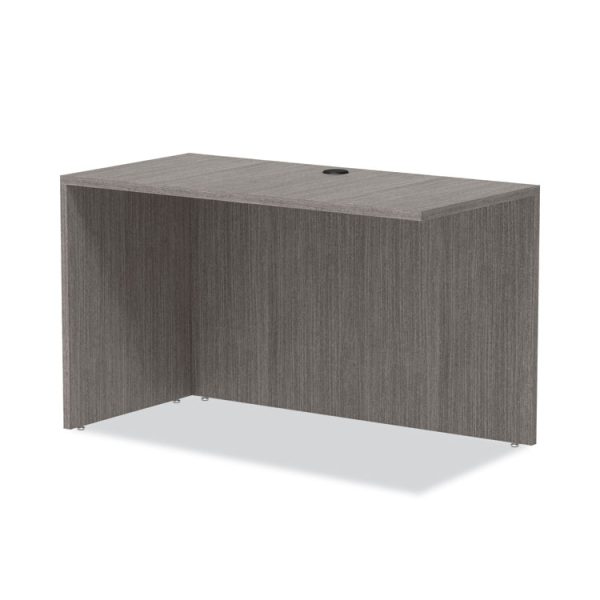 Alera Valencia Series Reversible Return/Bridge Shell, 47.25w x 23.63d x 29.5h, Gray - Image 7