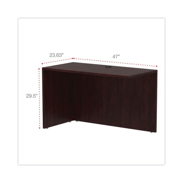 Alera Valencia Series Reversible Return/Bridge Shell, 47.25w x 23.63d x 29.5h, Mahogany - Image 2