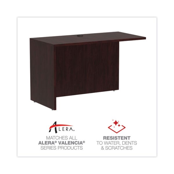 Alera Valencia Series Reversible Return/Bridge Shell, 47.25w x 23.63d x 29.5h, Mahogany - Image 4