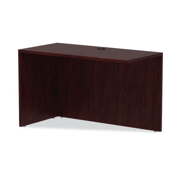 Alera Valencia Series Reversible Return/Bridge Shell, 47.25w x 23.63d x 29.5h, Mahogany - Image 6