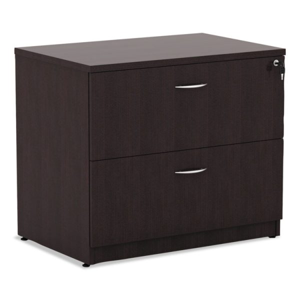 Alera Valencia Series Lateral File, 2 Legal/letter-Size File Drawers, Espresso, 34" X 22.75" X 29.5" - Image 2