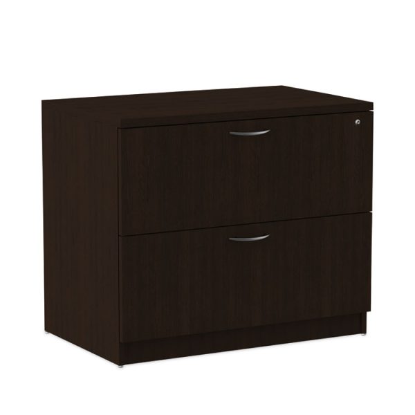 Alera Valencia Series Lateral File, 2 Legal/letter-Size File Drawers, Espresso, 34" X 22.75" X 29.5" - Image 3