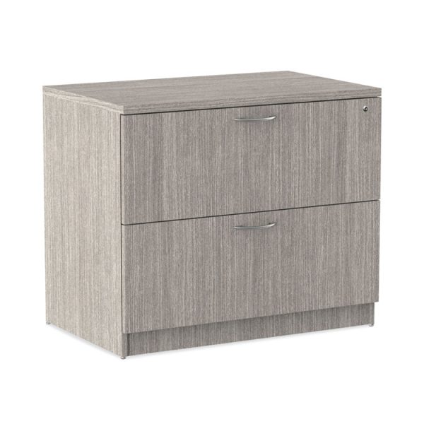 Alera Valencia Series Lateral File, 2 Legal/Letter-Size File Drawers, Gray, 34" x 22.75" x 29.5" - Image 8