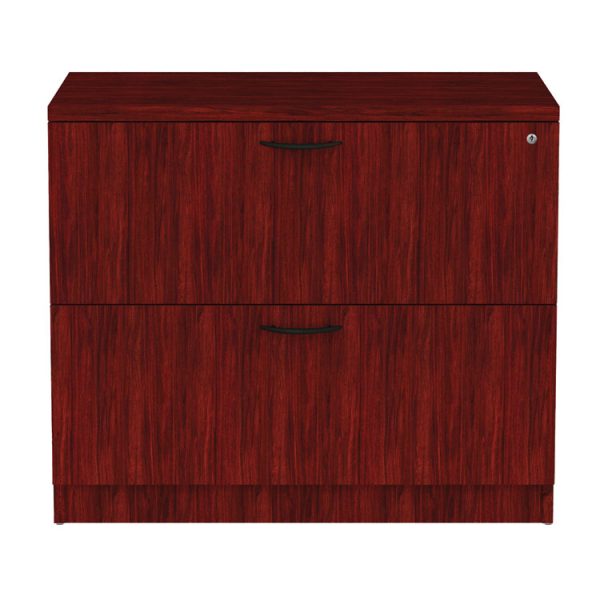 Alera Valencia Series Lateral File, 2 Legal/letter-Size File Drawers, Mahogany, 34" X 22.75" X 29.5"