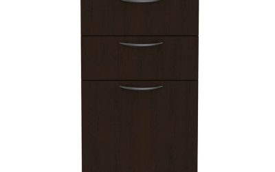 Alera Valencia Series Full Pedestal File, Left/right, 3-Drawers: Box/box/file, Legal/letter, Espresso, 15.63″ X 20.5″ X 28.5″