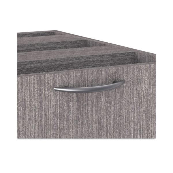Alera Valencia Series Full Pedestal File, Left/Right, 3-Drawers: Box/Box/File, Legal/Letter, Gray, 15.63" x 20.5" x 28.5" - Image 4