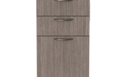 Alera Valencia Series Full Pedestal File, Left/Right, 3-Drawers: Box/Box/File, Legal/Letter, Gray, 15.63″ x 20.5″ x 28.5″
