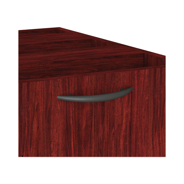 Alera Valencia Series Full Pedestal File, Left/right, 3-Drawers: Box/box/file, Legal/letter, Mahogany, 15.63" X 20.5" X 28.5" - Image 4