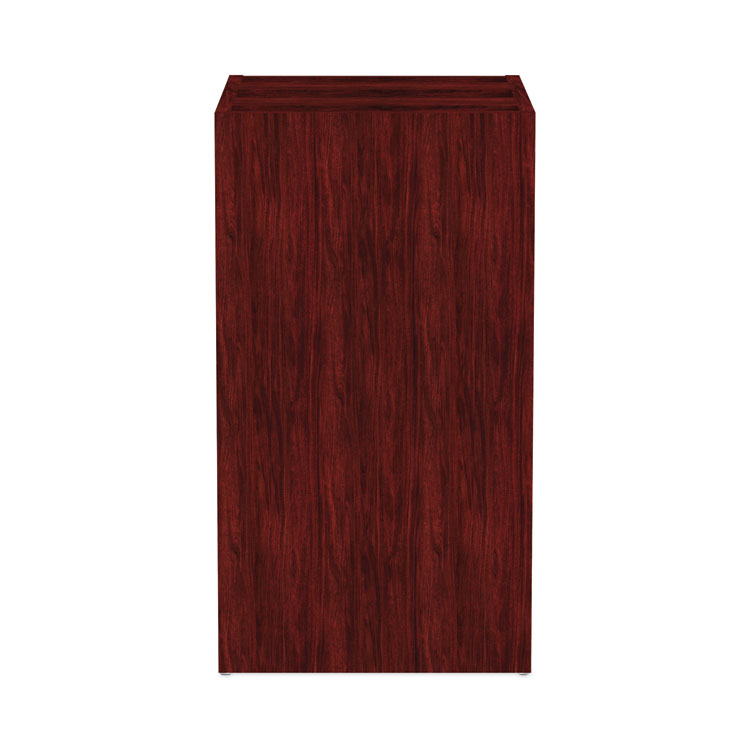 Alera Valencia Series Full Pedestal File, Left/right, 3-Drawers: Box/box/file, Legal/letter, Mahogany, 15.63" X 20.5" X 28.5" - Image 3