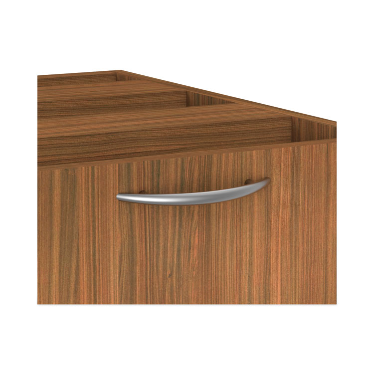 Alera Valencia Series Full Pedestal File, Left/Right, 3-Drawer: Box/Box/File, Legal/Letter, Modern Walnut,15.63 x 20.5 x 28.5 - Image 5