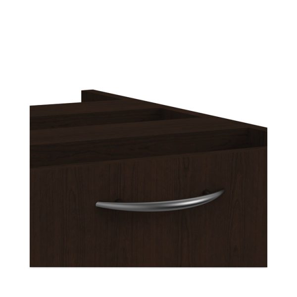 Alera Valencia Series Full Pedestal File, Left Or Right, 2 Legal/letter-Size File Drawers, Espresso, 15.63" X 20.5" X 28.5" - Image 6