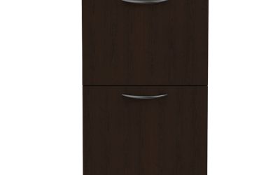 Alera Valencia Series Full Pedestal File, Left Or Right, 2 Legal/letter-Size File Drawers, Espresso, 15.63″ X 20.5″ X 28.5″