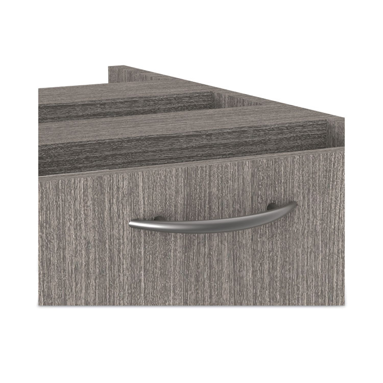 Alera Valencia Series Full Pedestal File, Left or Right, 2 Legal/Letter-Size File Drawers, Gray, 15.63" x 20.5" x 28.5" - Image 4