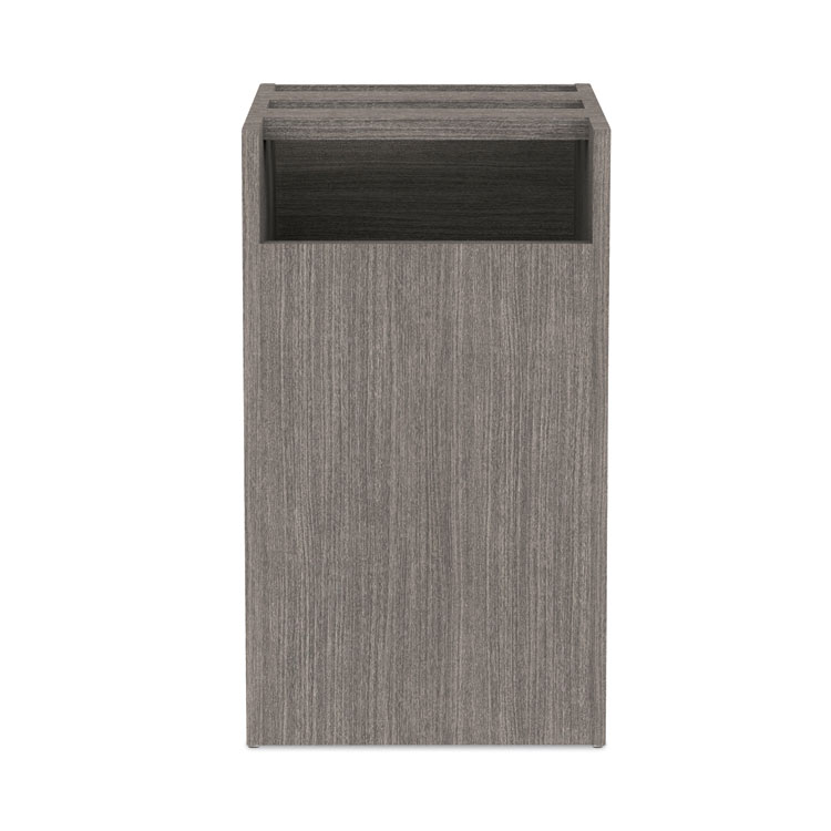 Alera Valencia Series Full Pedestal File, Left or Right, 2 Legal/Letter-Size File Drawers, Gray, 15.63" x 20.5" x 28.5" - Image 5