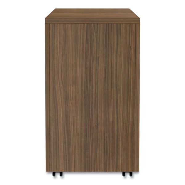 Alera Valencia Series Mobile Pedestal File, Left/right, 3-Drawer: Box/box/file, Legal/letter, Walnut, 15.88 X 20.5 X 28.38 - Image 8