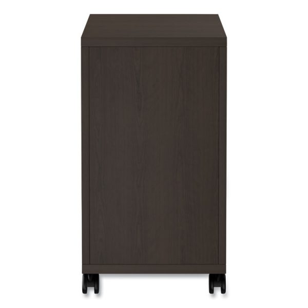 Alera Valencia Series Mobile Pedestal, Left Or Right, 2 Legal/letter-Size File Drawers, Espresso, 15.38" X 20" X 26.63" - Image 8