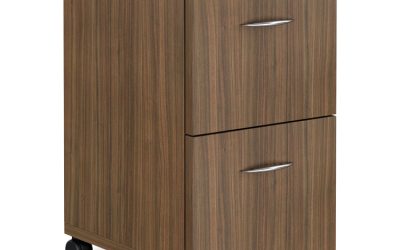 Alera Valencia Series Mobile Pedestal, Left Or Right, 2 Legal/letter-Size File Drawers, Modern Walnut, 15.38″ X 20″ X 26.63″