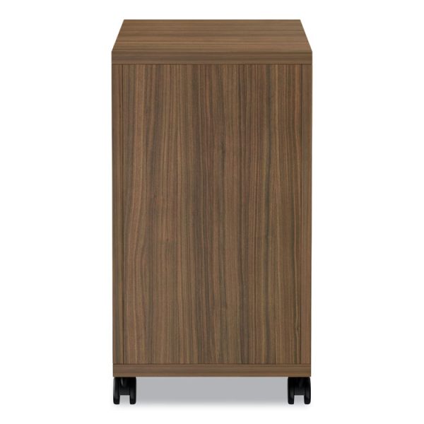 Alera Valencia Series Mobile Pedestal, Left Or Right, 2 Legal/letter-Size File Drawers, Modern Walnut, 15.38" X 20" X 26.63" - Image 8