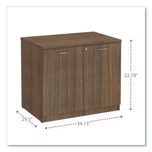 Alera Valencia Series Storage Cabinet, 34.3w x 22.78d x 29.5h, Modern Walnut - Image 2