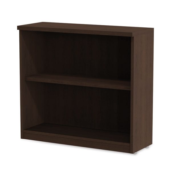 Alera Valencia Series Bookcase, Two-Shelf, 31.75w x 14d x 29.5h, Espresso - Image 6