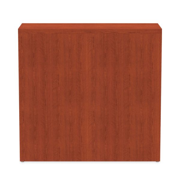 Alera Valencia Series Bookcase, Two-Shelf, 31.75w x 14d x 29.5h, Med Cherry - Image 5