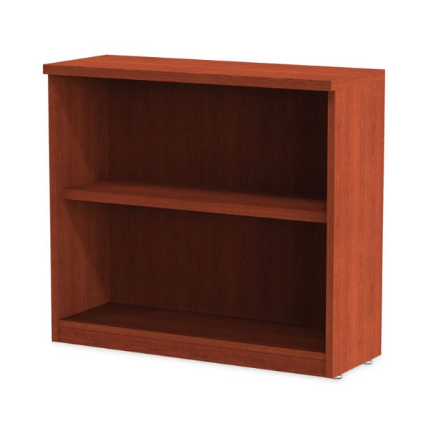 Alera Valencia Series Bookcase, Two-Shelf, 31.75w x 14d x 29.5h, Med Cherry - Image 6