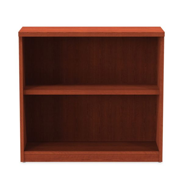 Alera Valencia Series Bookcase, Two-Shelf, 31.75w x 14d x 29.5h, Med Cherry - Image 7