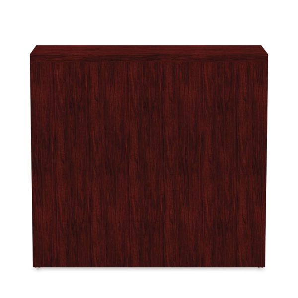 Alera Valencia Series Bookcase, Two-Shelf, 31.75w x 14d x 29.5h, Mahogany - Image 5