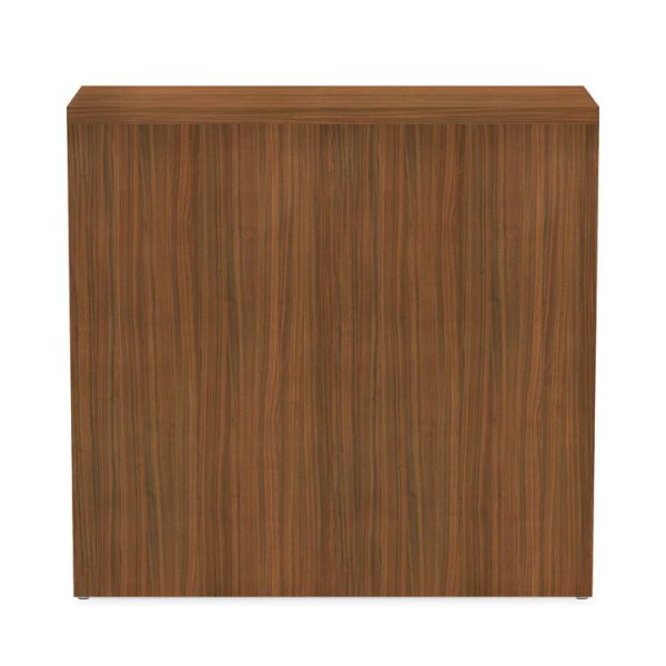 Alera Valencia Series Bookcase,Two-Shelf, 31.75w x 14d x 29.5h, Modern Walnut - Image 5