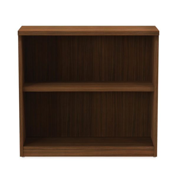 Alera Valencia Series Bookcase,Two-Shelf, 31.75w x 14d x 29.5h, Modern Walnut - Image 7