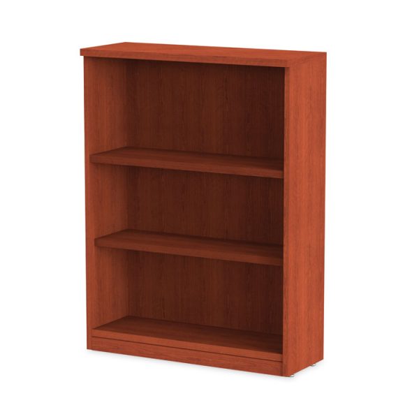 Alera Valencia Series Bookcase, Three-Shelf, 31.75w x 14d x 39.38h, Med Cherry - Image 6