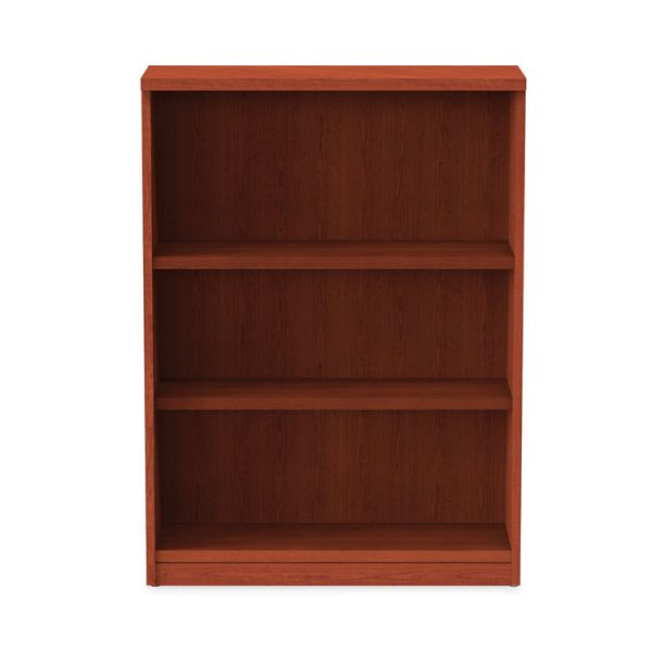 Alera Valencia Series Bookcase, Three-Shelf, 31.75w x 14d x 39.38h, Med Cherry - Image 7