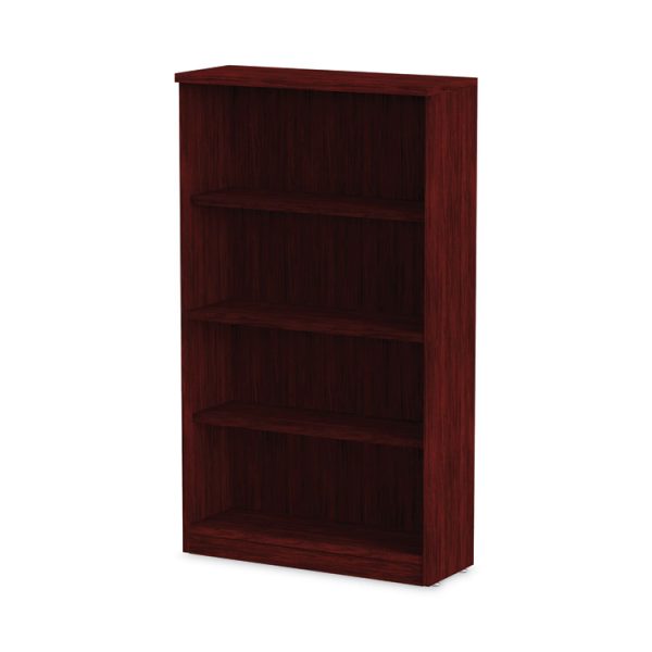 Alera Valencia Series Bookcase, Four-Shelf, 31.75w x 14d x 54.88h, Mahogany - Image 6