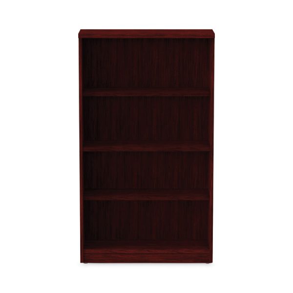 Alera Valencia Series Bookcase, Four-Shelf, 31.75w x 14d x 54.88h, Mahogany - Image 7