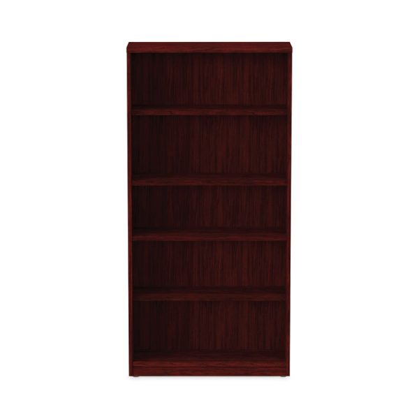 Alera Valencia Series Bookcase, Five-Shelf, 31.75w x 14d x 64.75h, Mahogany - Image 7